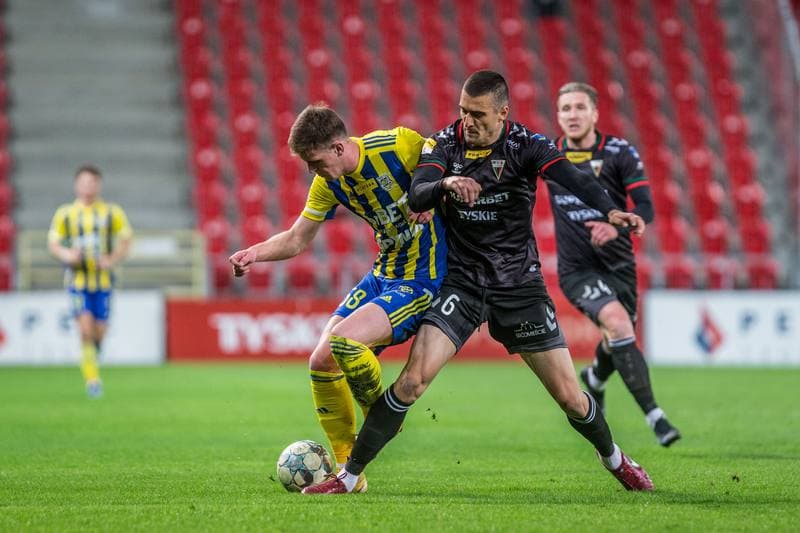 Football. Fortuna I Liga. GKS Tychy - Arka Gdynia. 07.04.2022