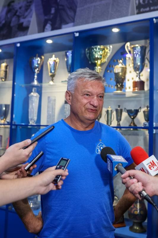 Football. Ruch Chorzow. Press Conference. 21.09.2023