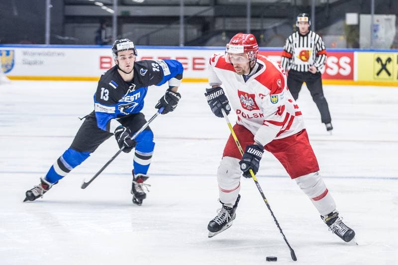 Ice Hockey. World Championship Division 1 Group B. Poland - Estonia. 26.04.2022