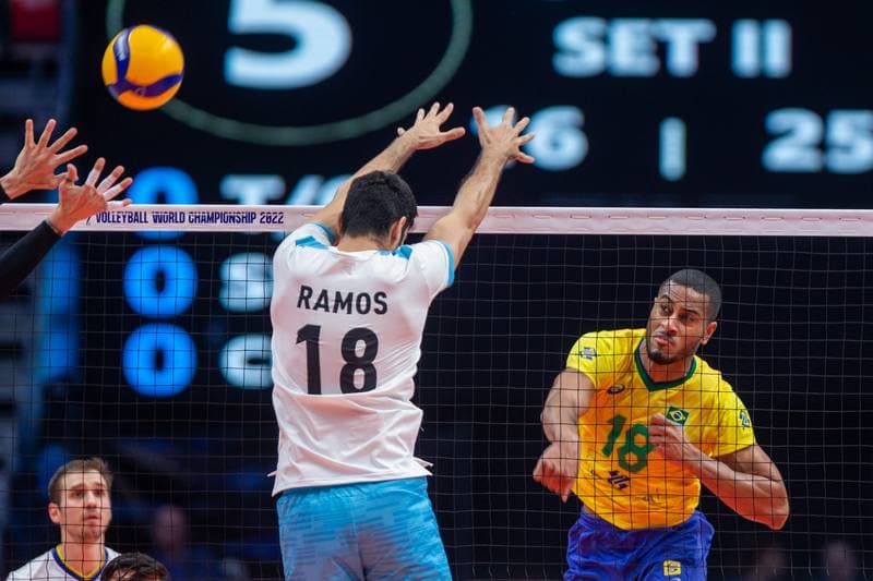 Volleyball. FIVB Men's World Championship. Argentina - Brazil. 08.09.2022