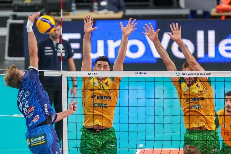 Volleyball. CEV Cup. Aluron CMC Warta Zawiercie - TSV Raiffeisen Hartberg. 25.10.2023