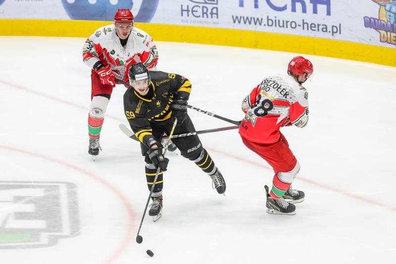 Ice Hockey. Tauron Hokej Liga. Zaglebie Sosnowiec - GKS Katowice. 03.11.2023