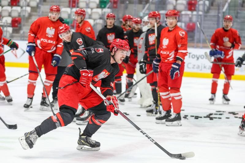 Ice Hockey. Poland national team. Training. 08.11.2023