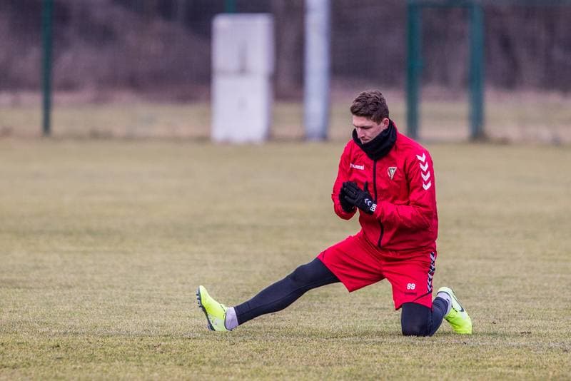 Football. Zaglebie Sosnowiec. Training. 20.02.2020