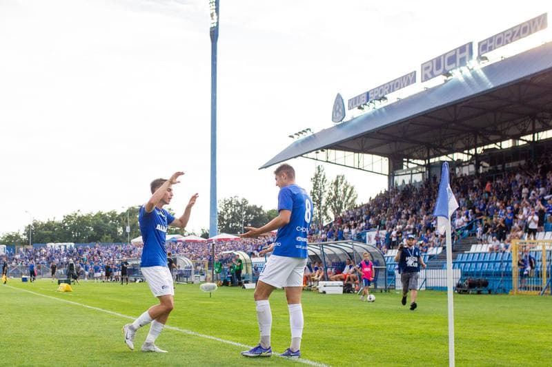Football. Fortuna I Liga. Ruch Chorzow - Bruk-Bet Termalica Nieciecza. 27.08.2022