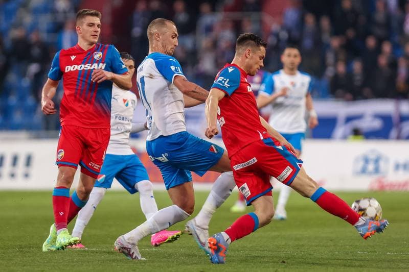 Football. Fortuna:Liga. Banik Ostrava - Viktoria Plzen. 16.04.2023