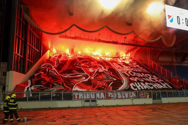 Football. Fortuna:Liga. Banik Ostrava - Slavia Prague. 25.04.2023