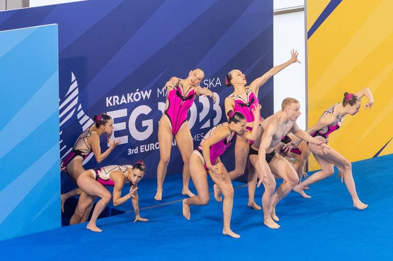Artistic Swimming. European Games. Team Free Routine Combination. 23.06.2023