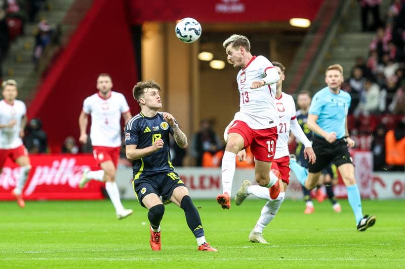 Football. UEFA Nations League. Poland - Scotland. 18.11.2024
