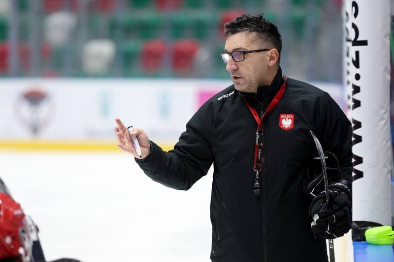Ice Hockey. Poland national team. Training. 04.02.2024