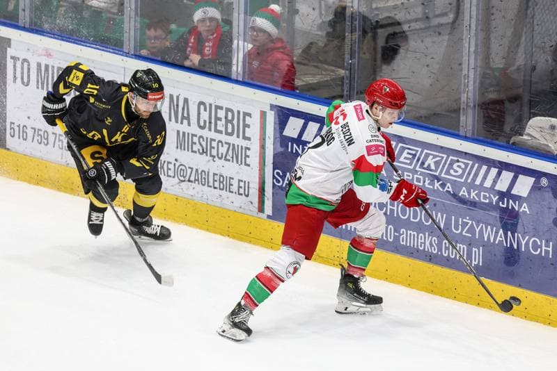 Ice Hockey. Tauron Hokej Liga. EC Bedzin Zaglebie Sosnowiec - GKS Katowice. 01.12.2024
