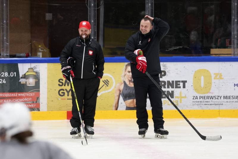 Ice Hockey. Poland national team. Training. 05.02.2024