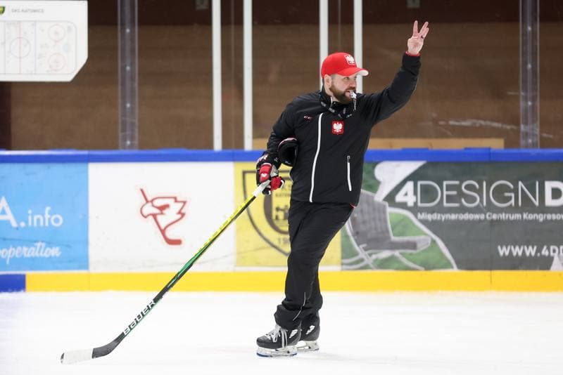 Ice Hockey. Poland national team. Training. 05.02.2024