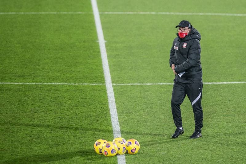 Football. Poland national team. Training. 09.11.2020