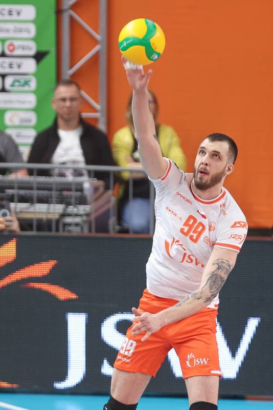 Volleyball. CEV Champions League. Jastrzebski Wegiel - Gas Sales Daiko Piacenza. 28.02.2024