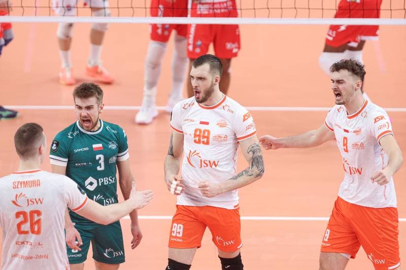 Volleyball. CEV Champions League. Jastrzebski Wegiel - Gas Sales Daiko Piacenza. 28.02.2024