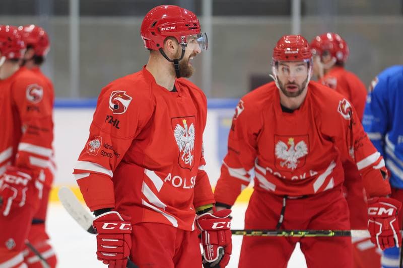 Ice Hockey. Poland national team. Training. 11.04.2024