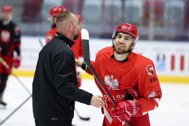 Ice Hockey. Poland national team. Training. 04.02.2024