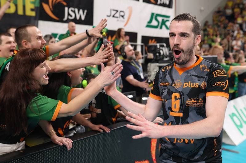 Volleyball. PlusLiga. Jastrzebski Wegiel - Aluron CMC Warta Zawiercie. 28.04.2024