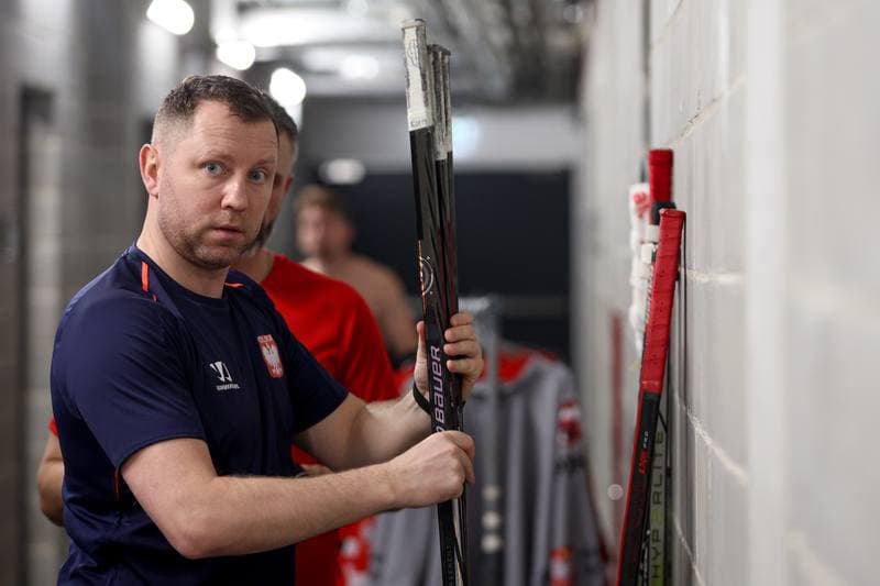 Ice Hockey. Poland national team. Training. 30.04.2024
