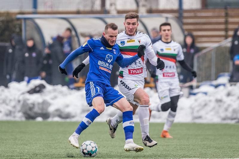 Football. Sparing. GKS Tychy - Bruk-Bet Termalica Nieciecza. 10.02.2021