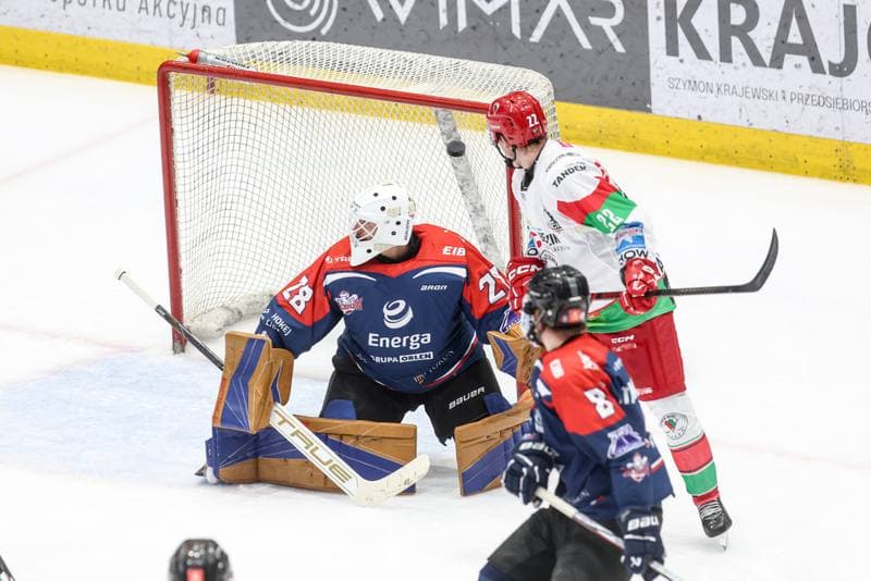 Ice Hockey. Tauron Hokej Liga. EC Bedzin Zaglebie Sosnowiec - KH Energa Torun. 19.01.2025