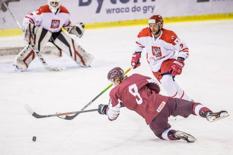 Ice Hockey. Three Seas Tournament. Poland - Latvia. 21.04.2021