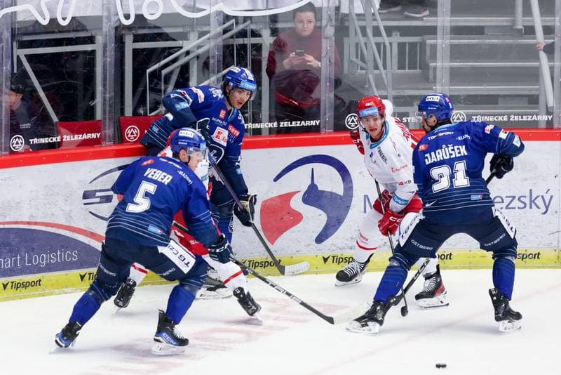 Ice Hockey. Tipsport Extraliga. Ocelari Trinec - Rytri Kladno. 31.01.2024