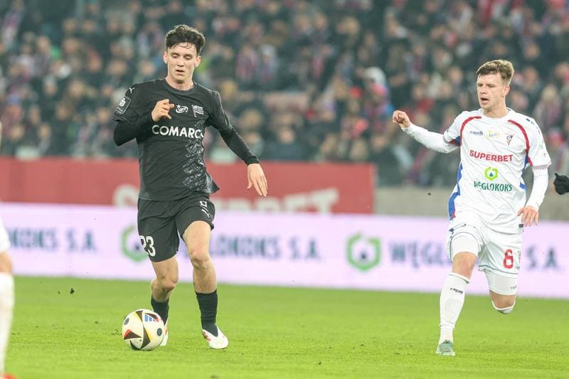 Football. PKO BP Ekstraklasa. Gornik Zabrze - Cracovia Krakow. 28.02.2025