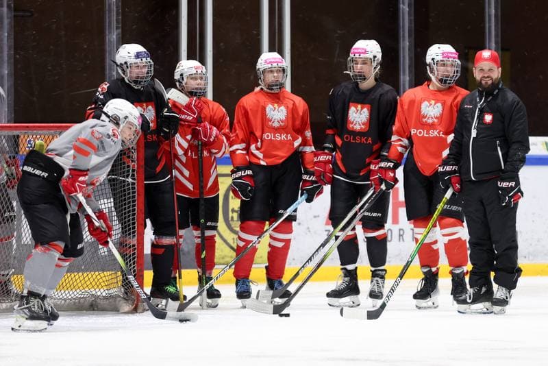 Ice Hockey. Poland national team. Training. 05.02.2024