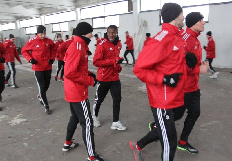 Football. Gornik Zabrze. Training. 05.07.2012