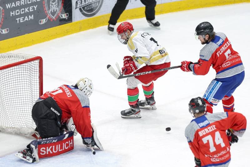 Ice Hockey. Tauron Hokej Liga. Zaglebie Sosnowiec - Marma Ciarko STS Sanok. 23.02.2024