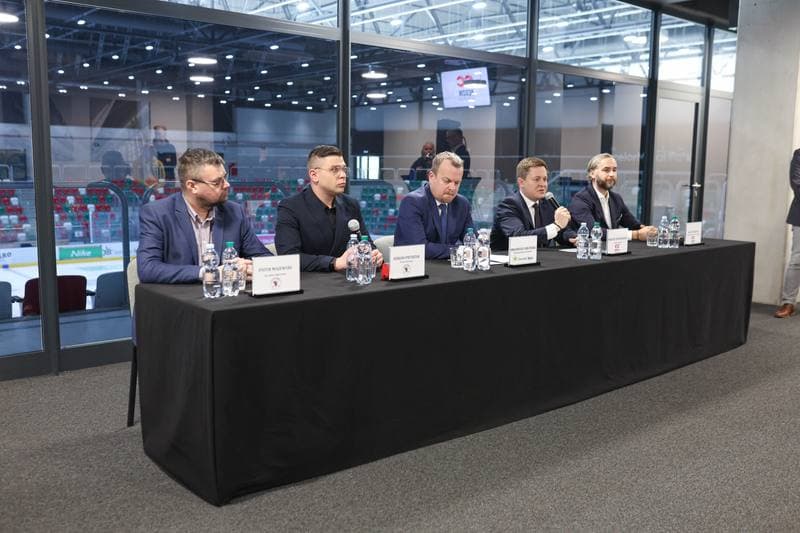 Ice Hockey. EC Bedzin. Press Conference. 03.04.2024