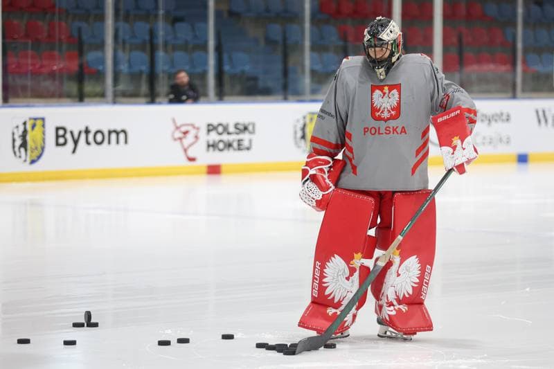 Ice Hockey. Poland national team. Training. 16.04.2024