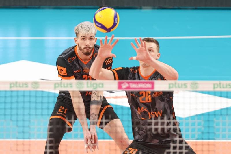 Volleyball. PlusLiga. Jastrzebski Wegiel - Aluron CMC Warta Zawiercie. 28.04.2024
