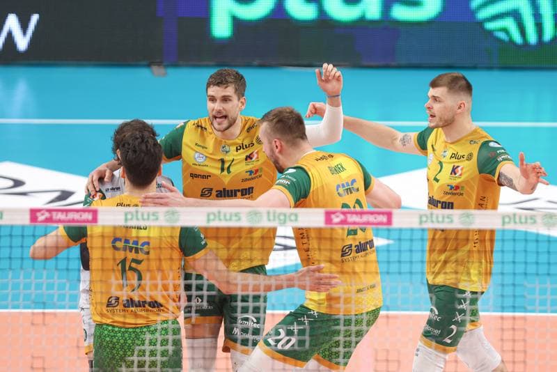 Volleyball. PlusLiga. Jastrzebski Wegiel - Aluron CMC Warta Zawiercie. 28.04.2024