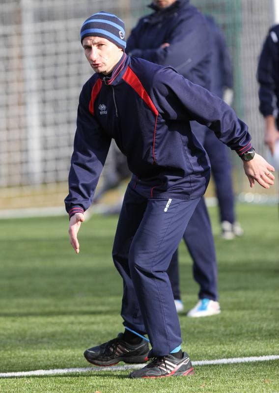 Football. Piast Gliwice. Training. 09.01.2012