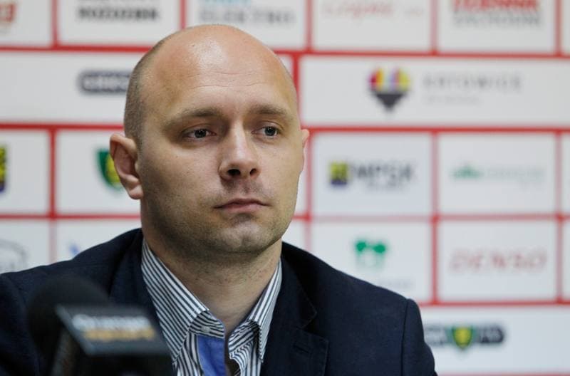 Football. GKS Katowice. Press Conference. 29.10.2014