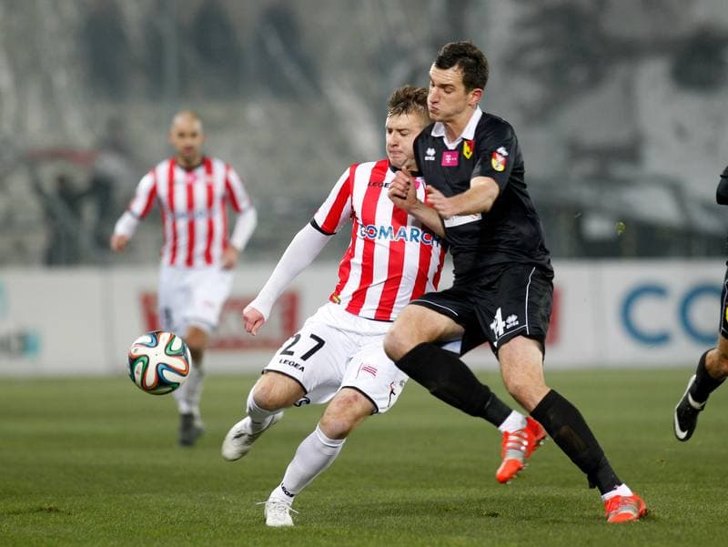 Football. T-Mobile Ekstraklasa. Cracovia Krakow - Jagiellonia Bialystok. 06.12.2014