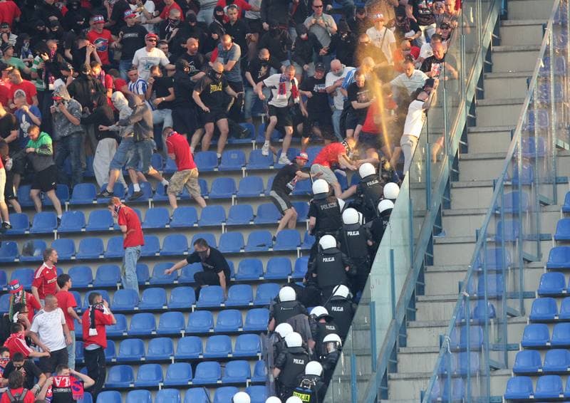Football. T-Mobile Ekstraklasa. Wisla Krakow - Cracovia Krakow. 30.04.2012