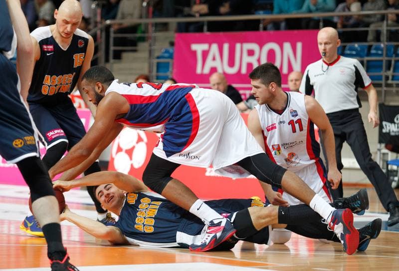 Basketball. Tauron Basket Liga. MKS Dabrowa Gornicza - Asseco Gdynia. 03.01.2015