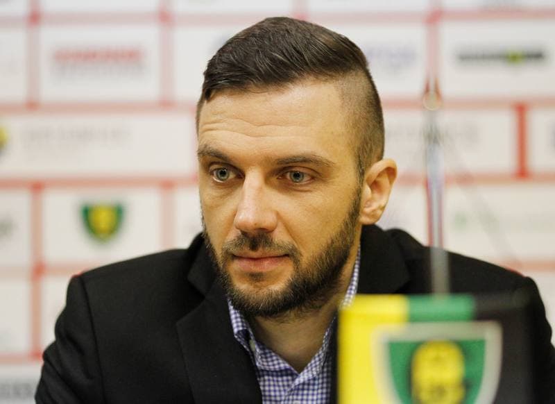 Football. GKS Katowice. Press Conference. 10.02.2015