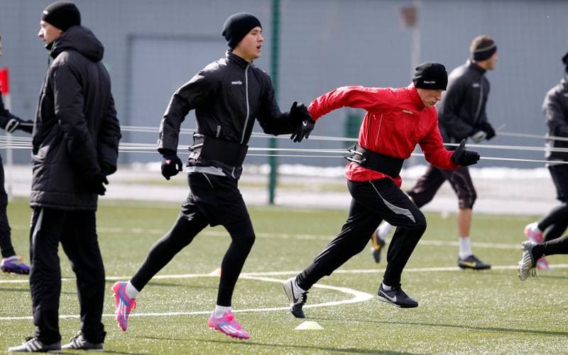 Football. GKS Katowice. Training. 07.08.2014