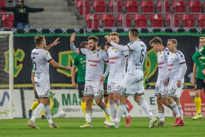 Football. Fortuna I Liga. GKS Tychy - GKS 1962 Jastrzebie. 06.11.2021