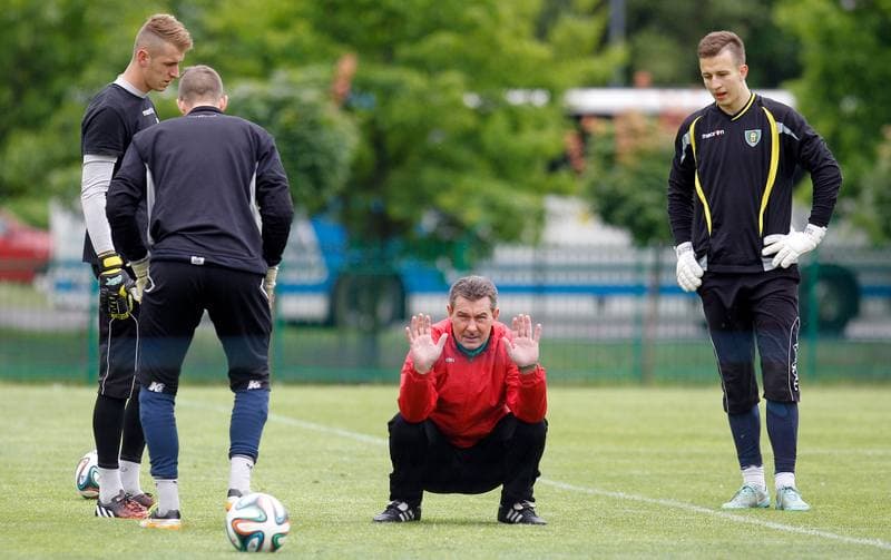 Football. GKS Katowice. Training. 07.08.2014