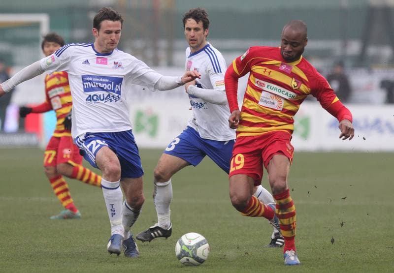 Football. T-Mobile Ekstraklasa. Podbeskidzie Bielsko-Biala - Jagiellonia Bialystok. 23.02.2013