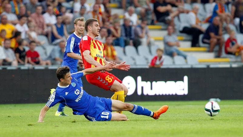 Football. T-Mobile Ekstraklasa. Korona Kielce - Ruch Chorzow. 17.04.2015