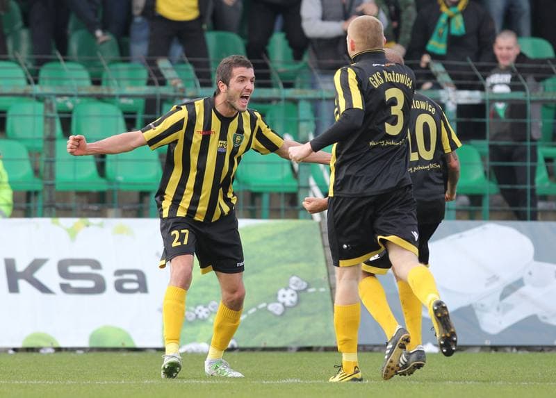 Football. I liga. GKS Katowice - Zawisza Bydgoszcz. 14.04.2013