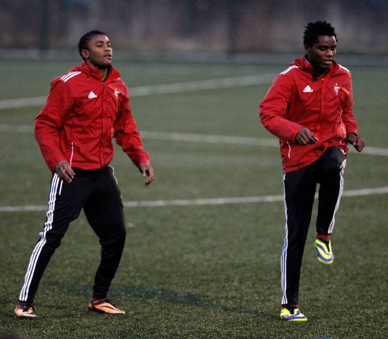Football. Gornik Zabrze. Training. 08.01.2014