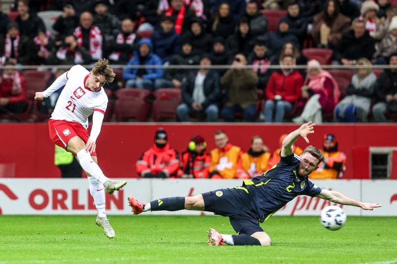 Football. UEFA Nations League. Poland - Scotland. 18.11.2024